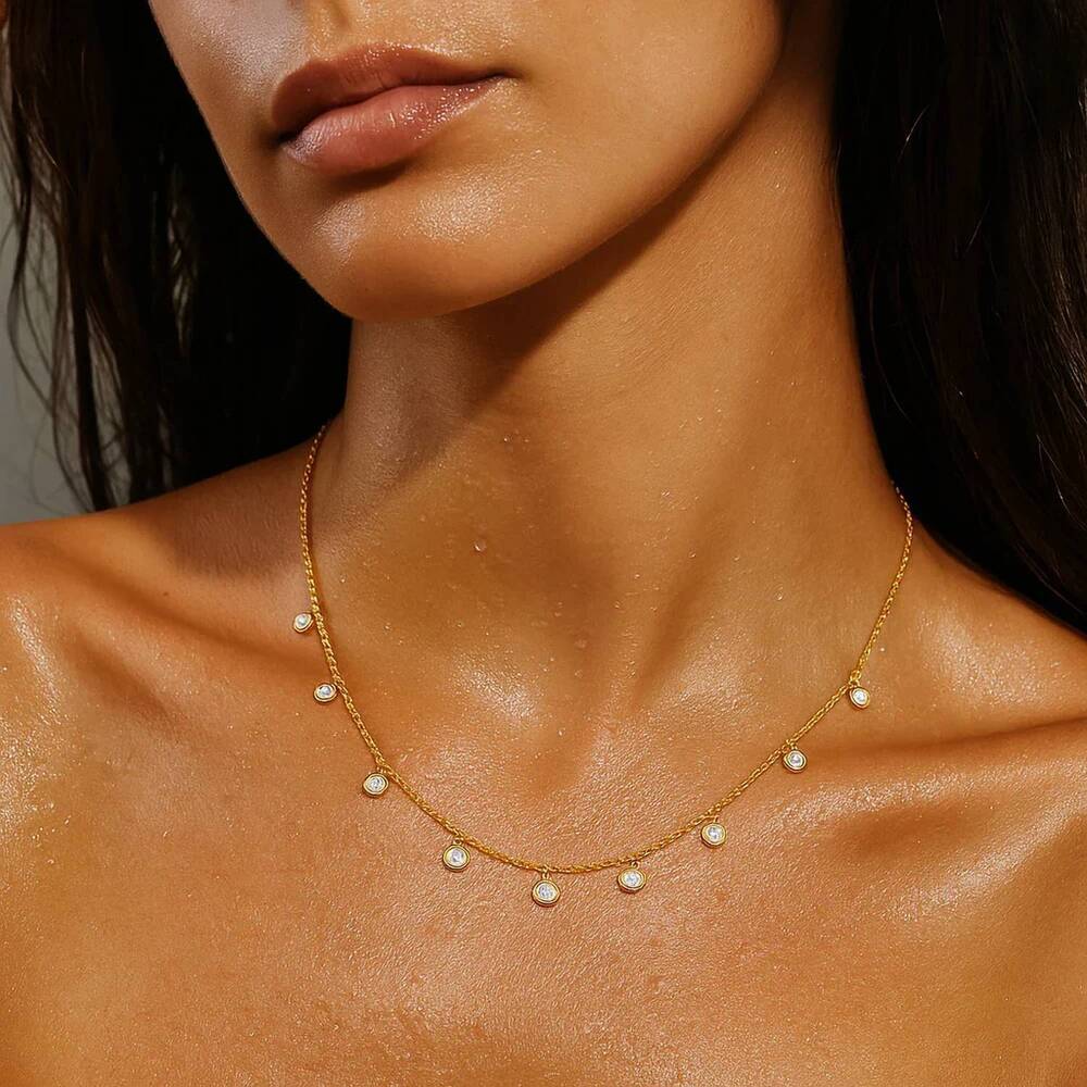 NEW ELLIE VAIL women's salma dainty necklace in gold